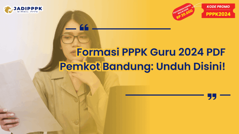 Formasi PPPK Guru 2024 PDF