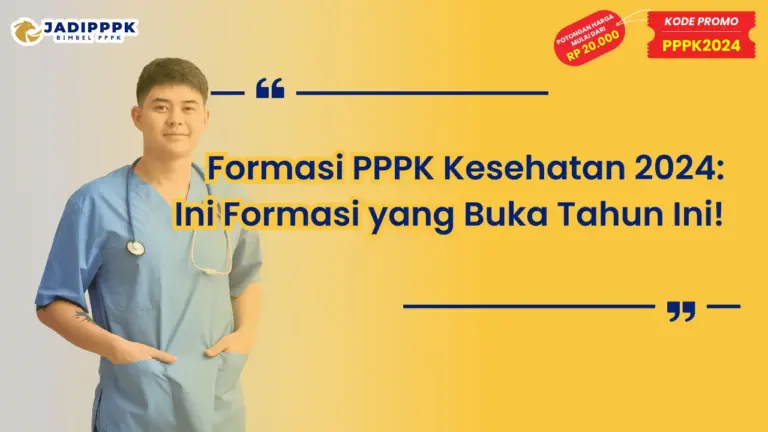 Formasi PPPK Kesehatan 2024