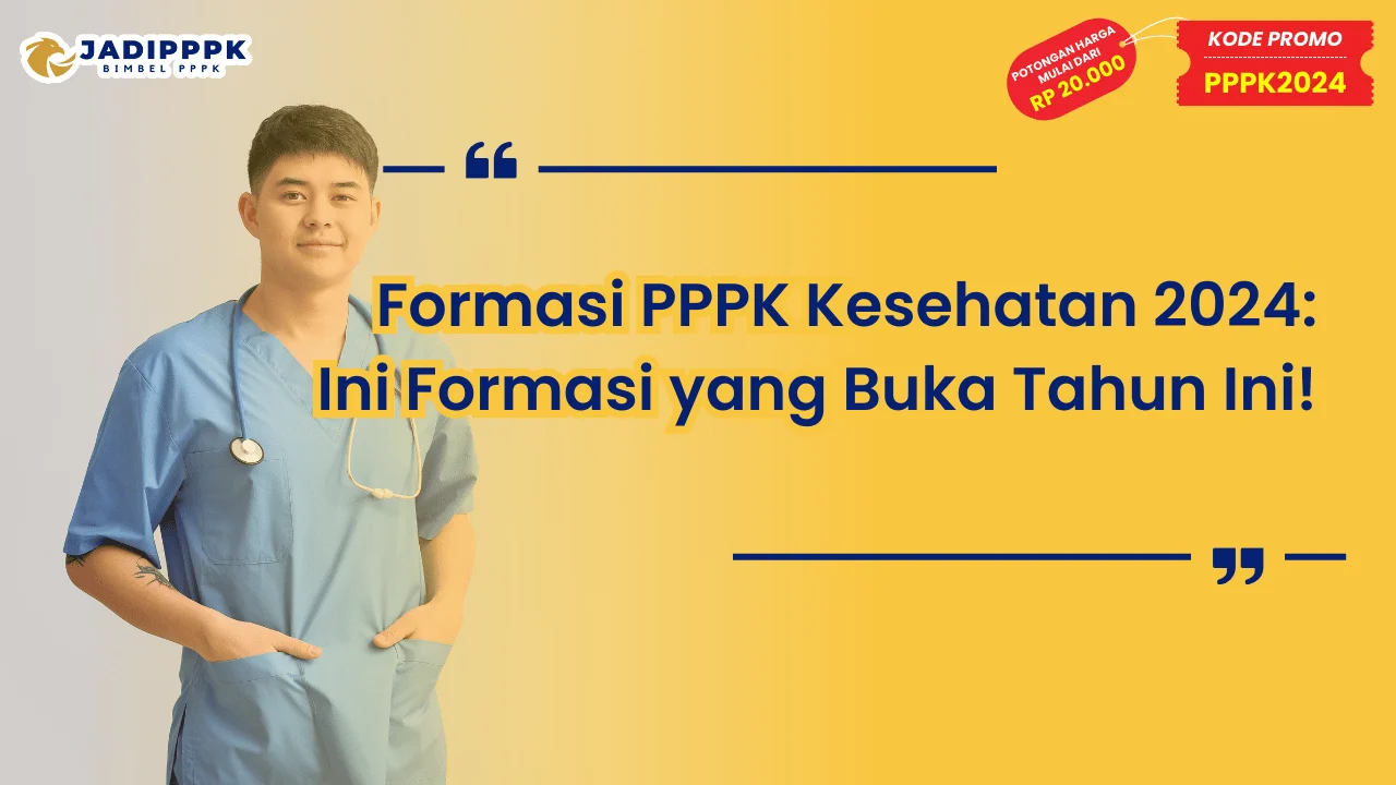 Formasi PPPK Kesehatan 2024