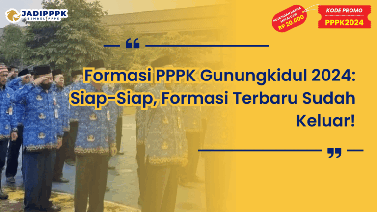 Formasi PPPK Gunungkidul 2024