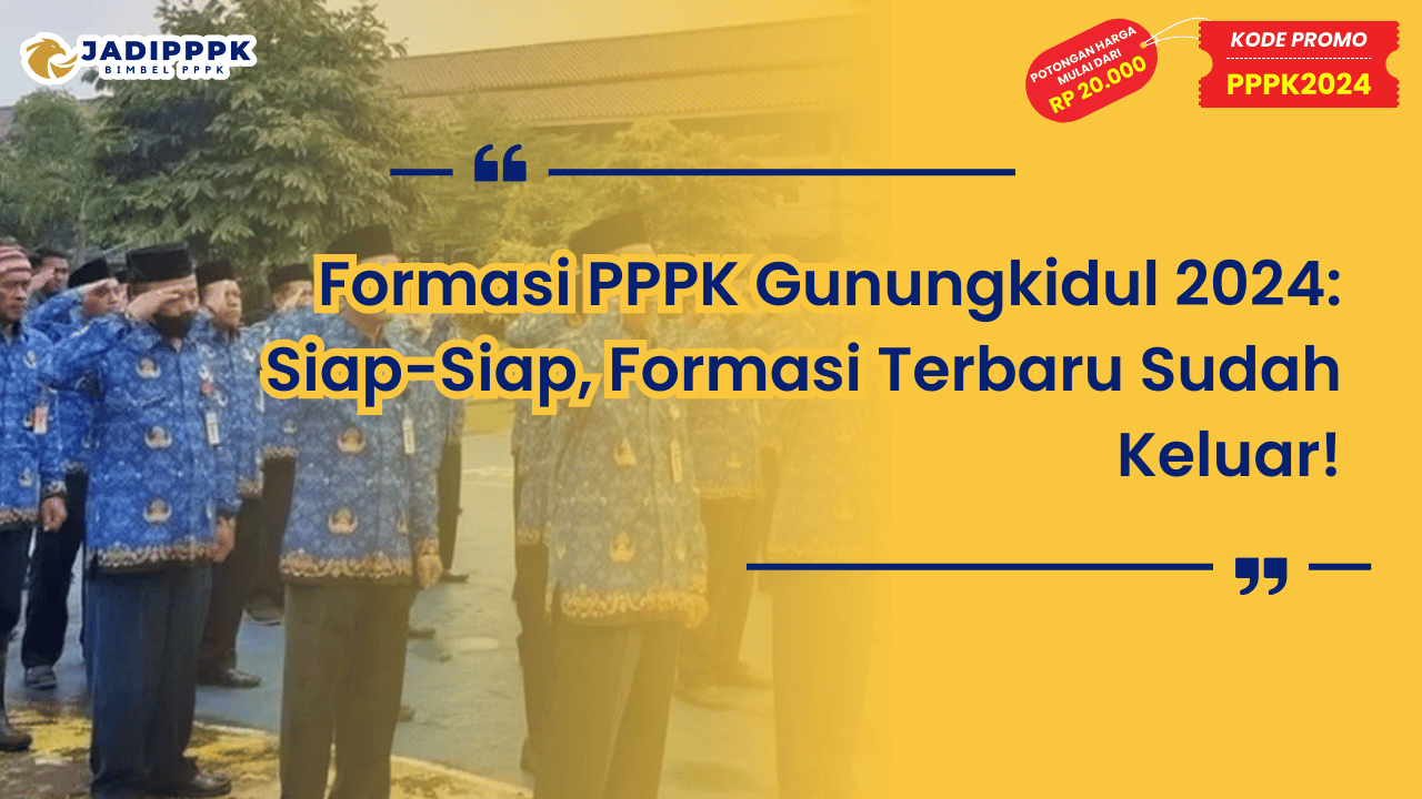 Formasi PPPK Gunungkidul 2024