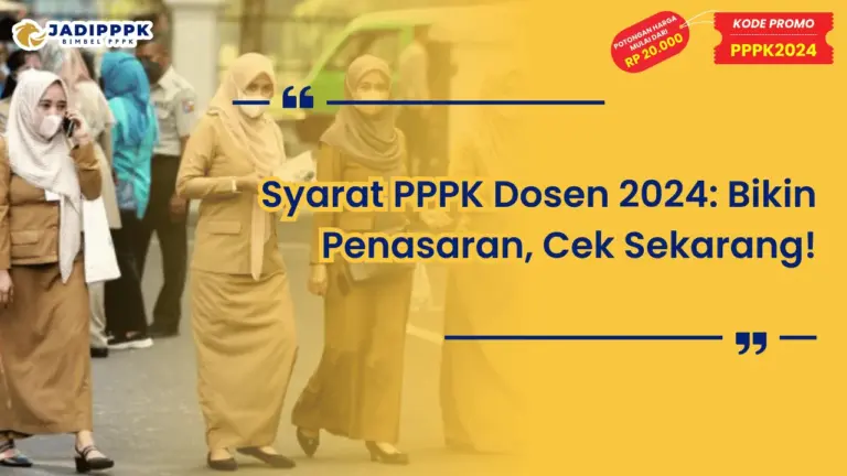 Syarat PPPK Dosen 2024