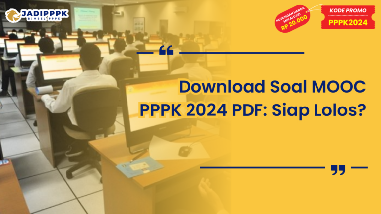 Download Soal MOOC PPPK 2024 PDF
