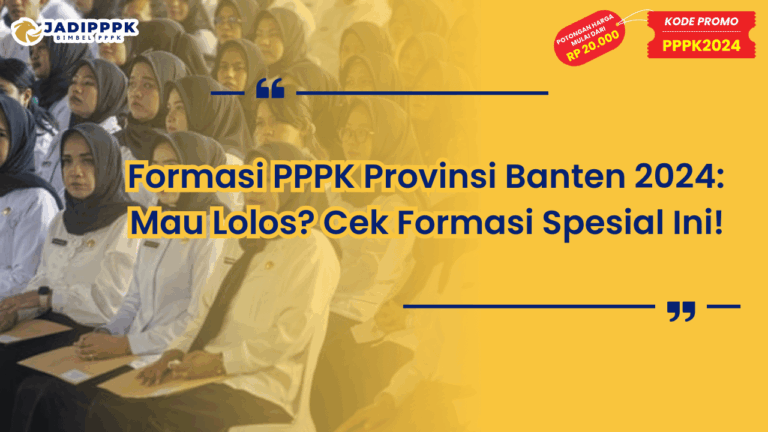 Formasi PPPK Provinsi Banten 2024