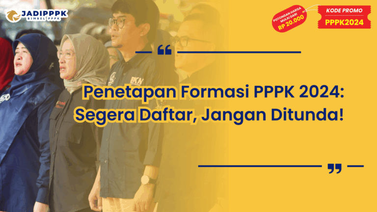 Penetapan Formasi PPPK 2024