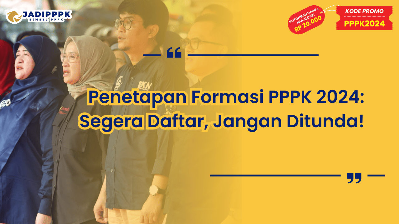 Penetapan Formasi PPPK 2024