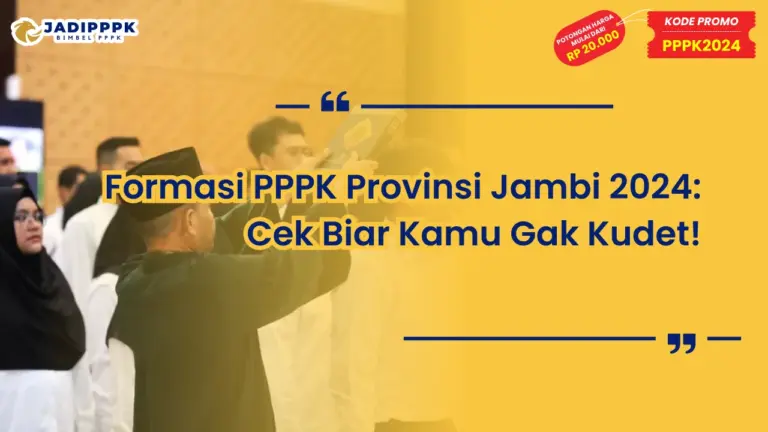 Formasi PPPK Provinsi Jambi 2024