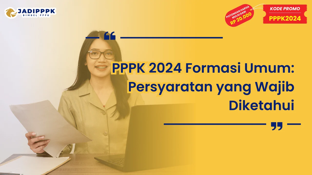 PPPK 2024 Formasi Umum