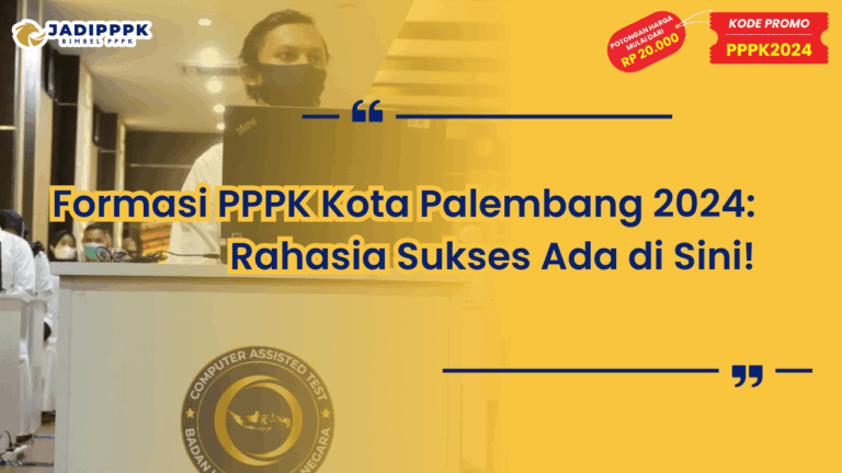 Formasi PPPK Kota Palembang 2024