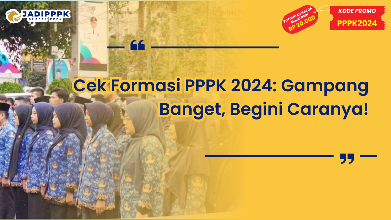 Cek Formasi PPPK 2024