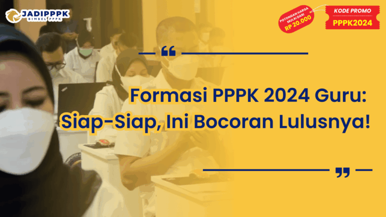 Formasi PPPK 2024 Guru