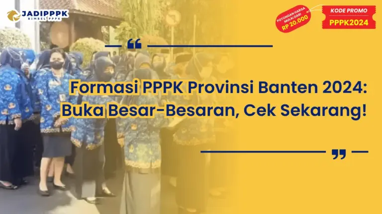 Formasi PPPK Provinsi Banten 2024