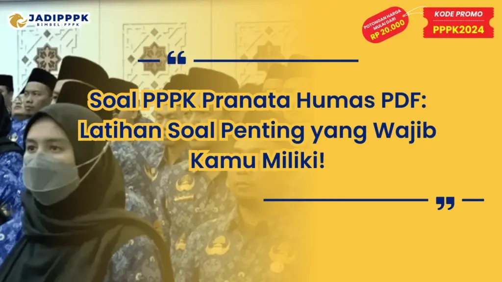 Soal PPPK Pranata Humas PDF