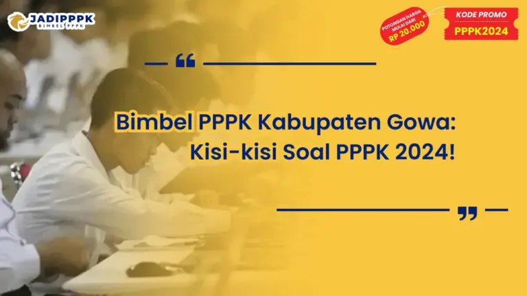 Bimbel PPPK Kabupaten Gowa