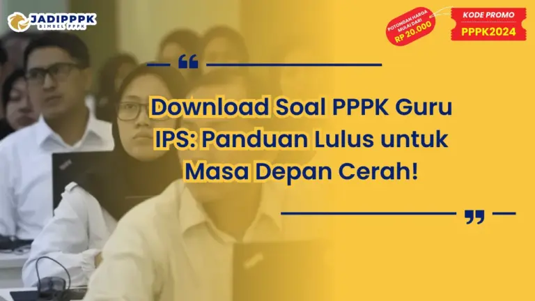 Download Soal PPPK Guru IPS