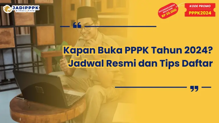 Kapan Buka PPPK Tahun 2024
