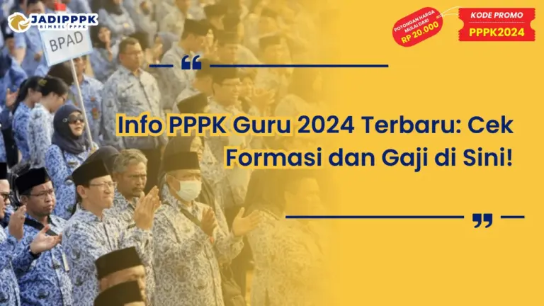 Info PPPK Guru 2024 Terbaru