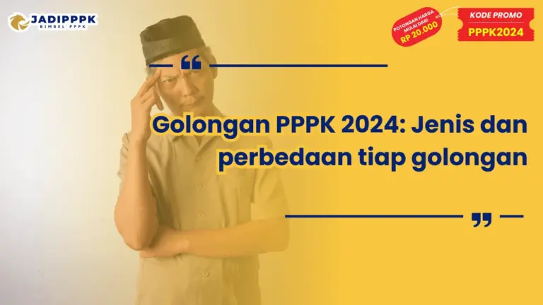 Golongan PPPK 2024