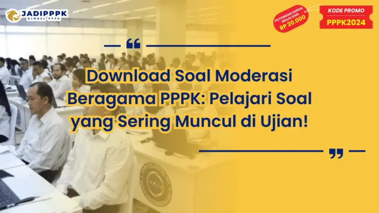 Download Soal Moderasi Beragama PPPK