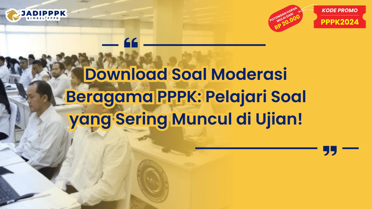 Download Soal Moderasi Beragama PPPK