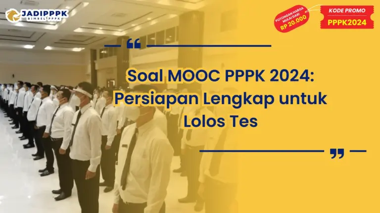 Soal MOOC PPPK 2024
