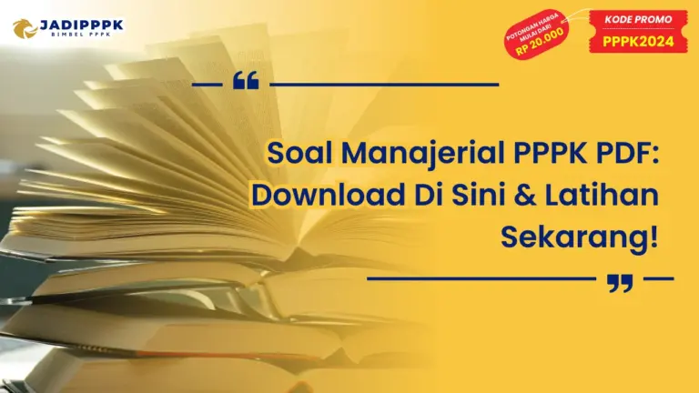 Soal Manajerial PPPK PDF