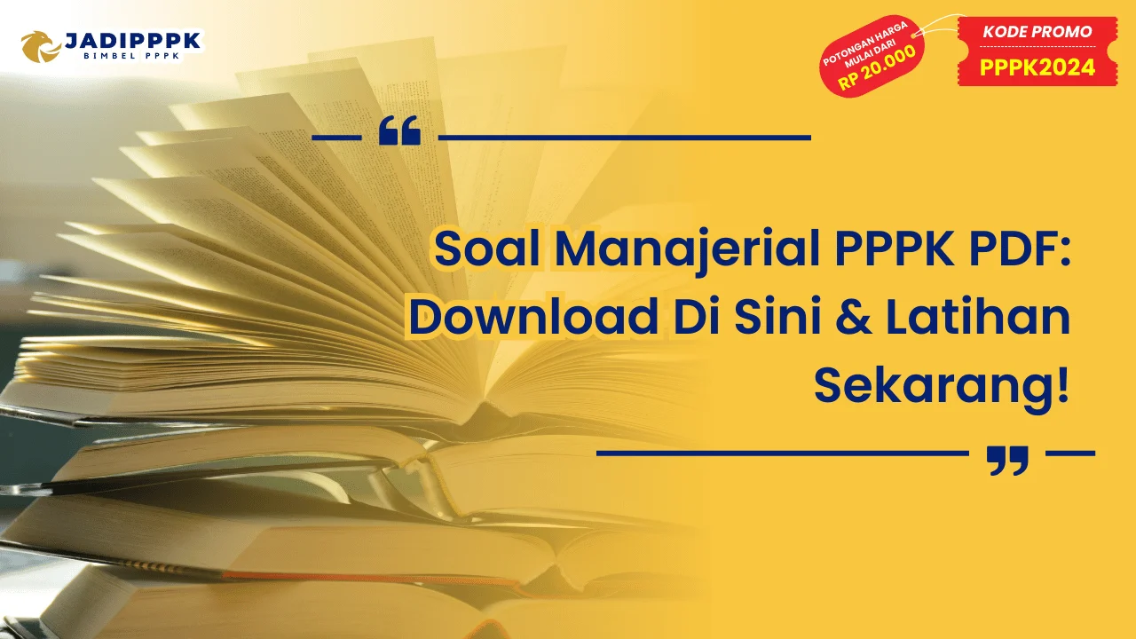 Soal Manajerial PPPK PDF