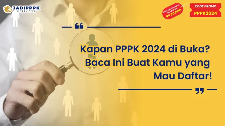 Kapan PPPK 2024 di Buka