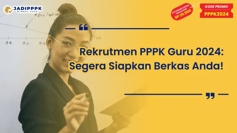 Rekrutmen PPPK Guru 2024