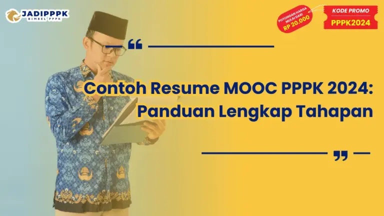 Contoh Resume MOOC PPPK 2024