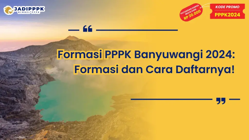 Formasi PPPK Banyuwangi 2024