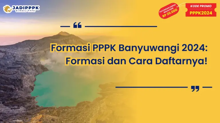 Formasi PPPK Banyuwangi 2024