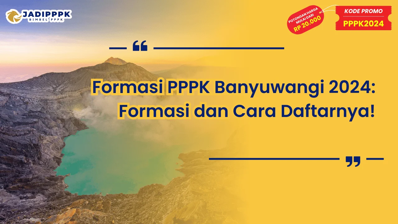 Formasi PPPK Banyuwangi 2024
