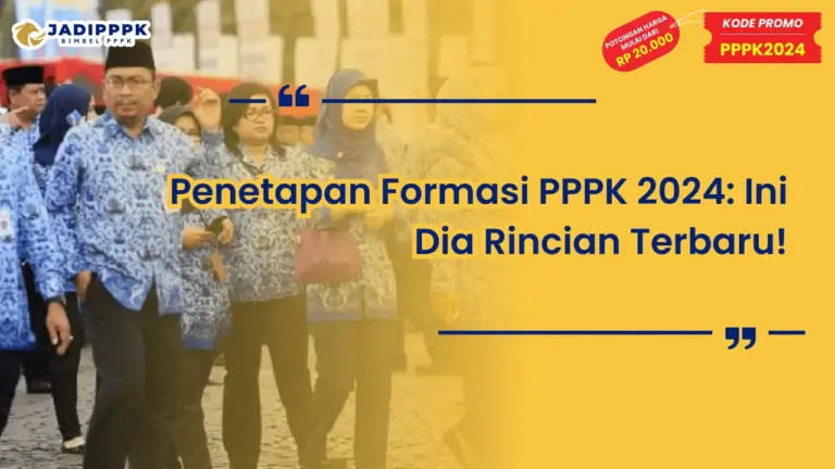 Penetapan Formasi PPPK 2024