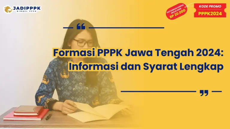 Formasi PPPK Jawa Tengah 2024