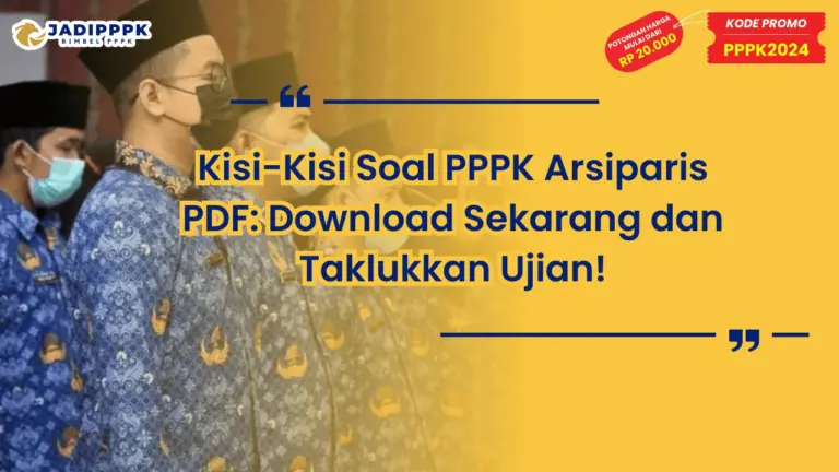 Kisi-Kisi Soal PPPK Arsiparis PDF