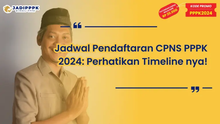 Jadwal Pendaftaran CPNS PPPK 2024
