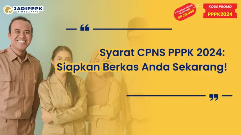 Syarat CPNS PPPK 2024