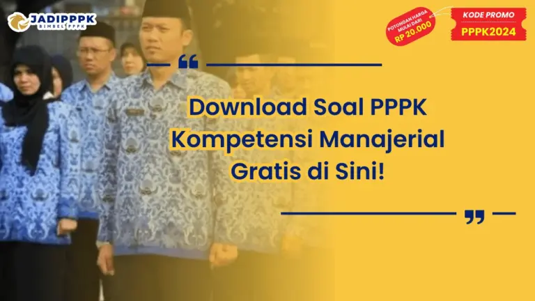 Download Soal PPPK Kompetensi Manajerial