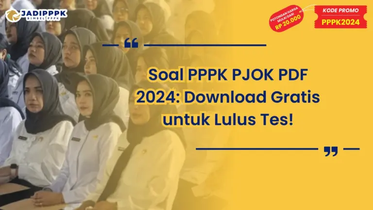 Soal PPPK PJOK PDF 2024