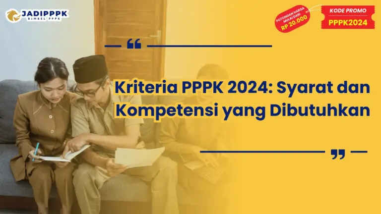 Kriteria PPPK 2024