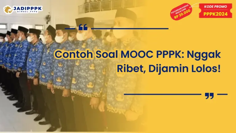 Contoh Soal MOOC PPPK