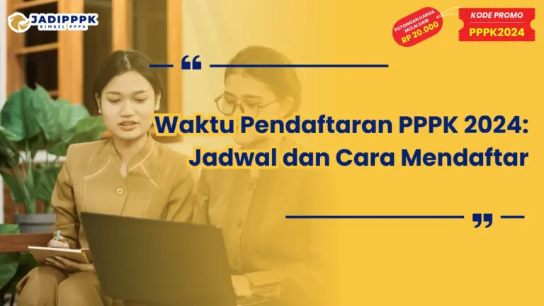 Waktu Pendaftaran PPPK 2024