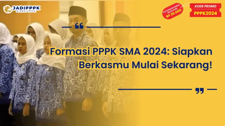 Formasi PPPK SMA 2024
