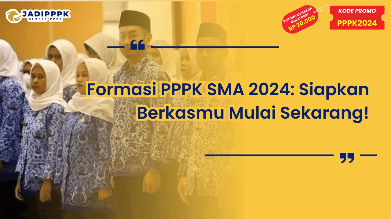 Formasi PPPK SMA 2024