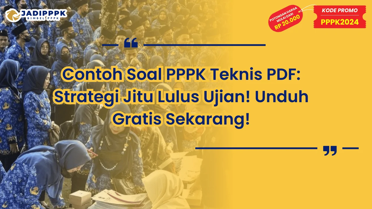 Contoh Soal PPPK Teknis PDF