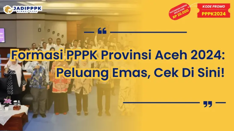 Formasi PPPK Provinsi Aceh 2024