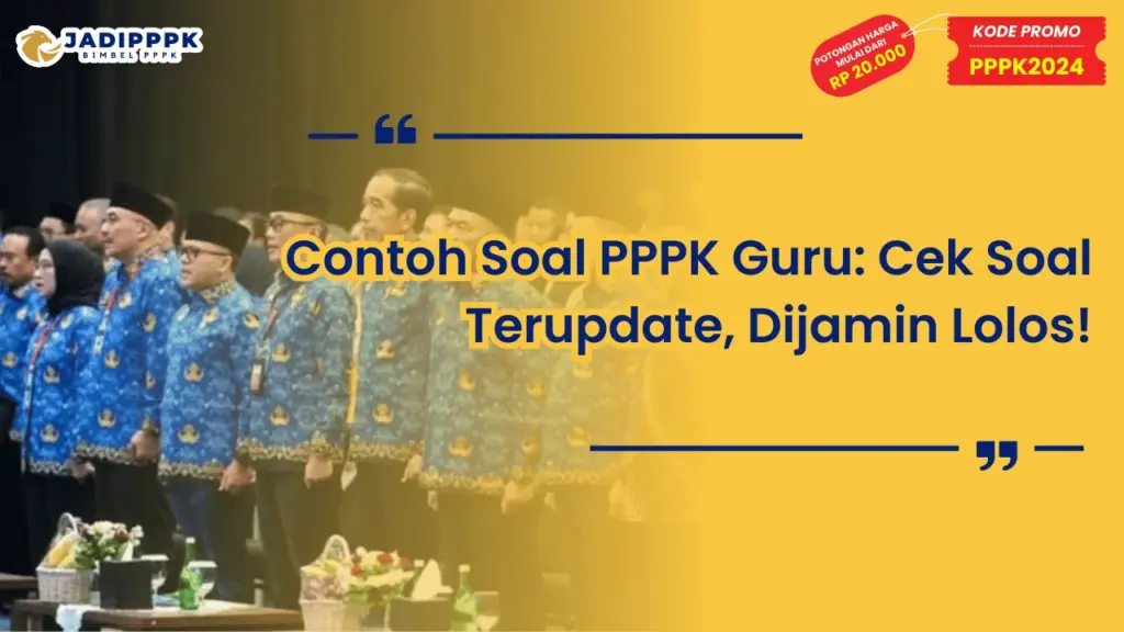 Contoh Soal PPPK Guru