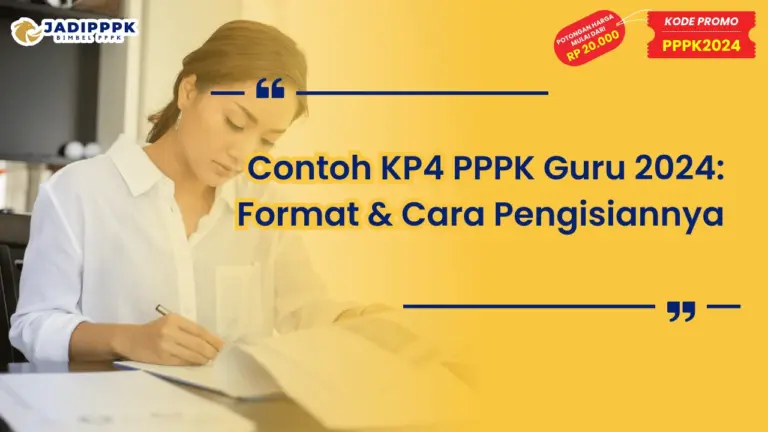 Contoh KP4 PPPK Guru 2024