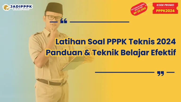 Latihan Soal PPPK Teknis 2024